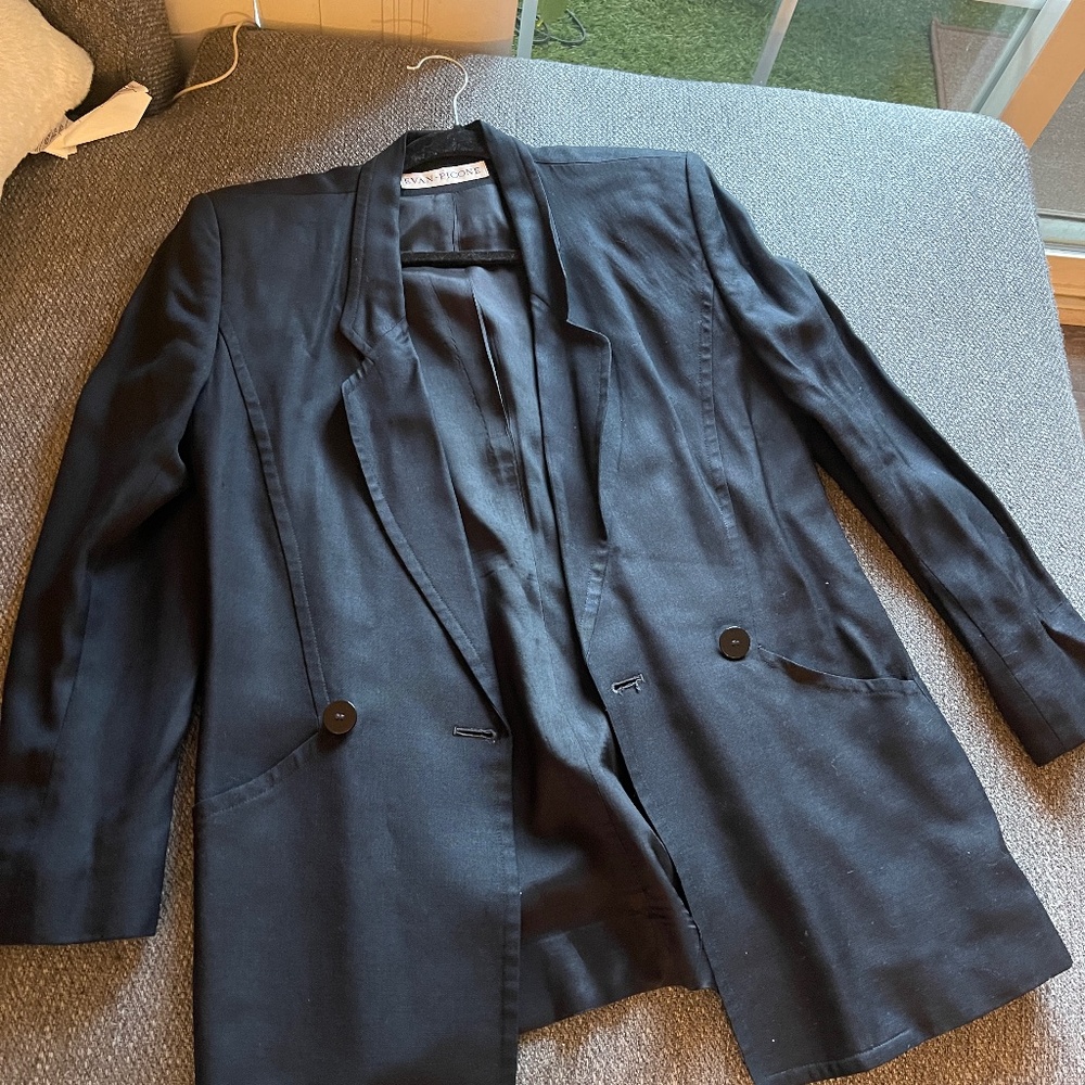 Oversized black blazer